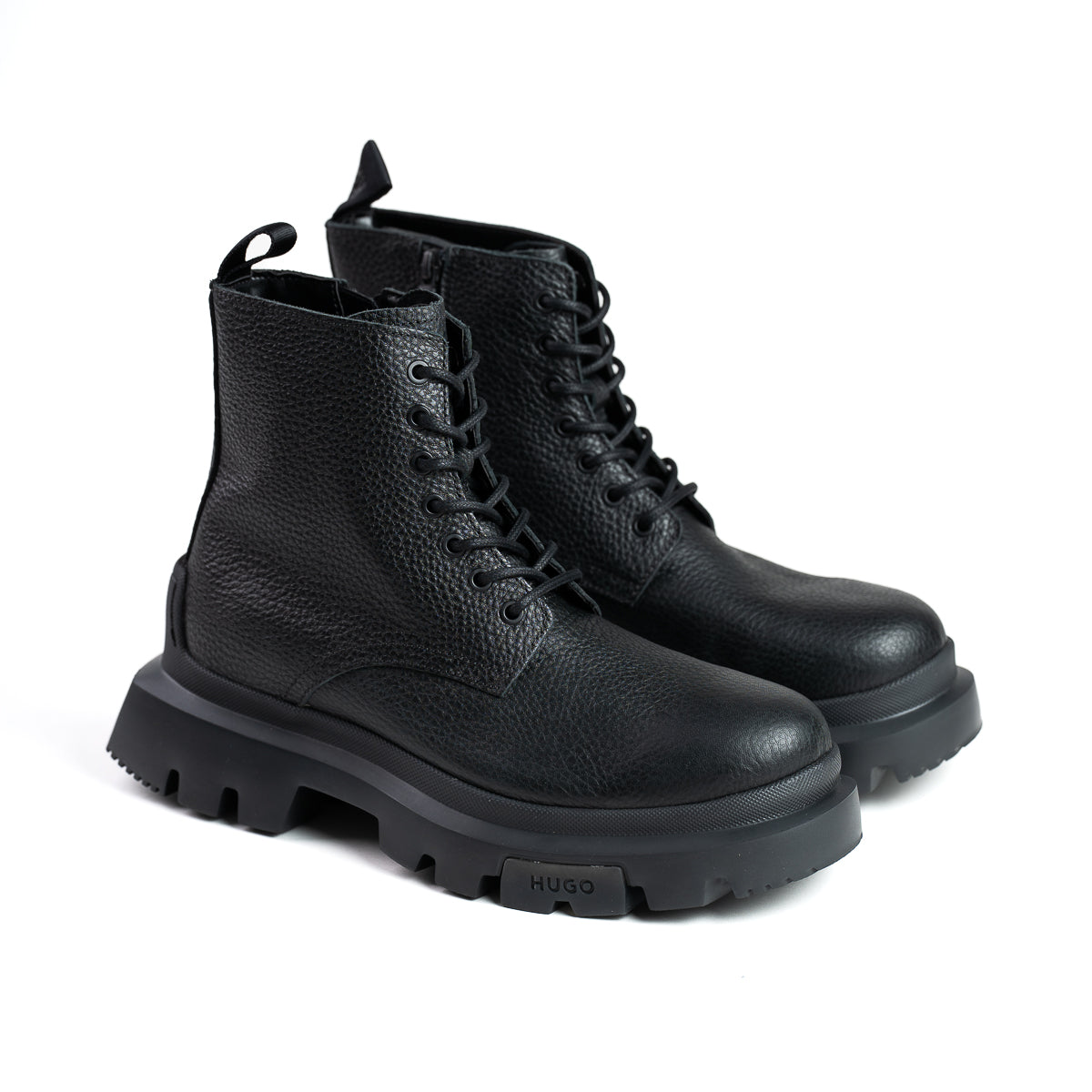 HUGO - BOTAS DE PIEL GRANULADA