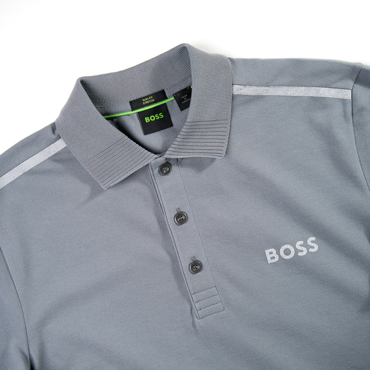 BOSS - POLO GRIS SLIM FIT