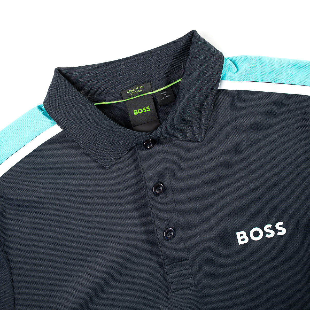 BOSS - POLO AZUL MARINO STRETCH