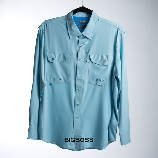 Camisa Maja Manga Larga - Azul Cielo