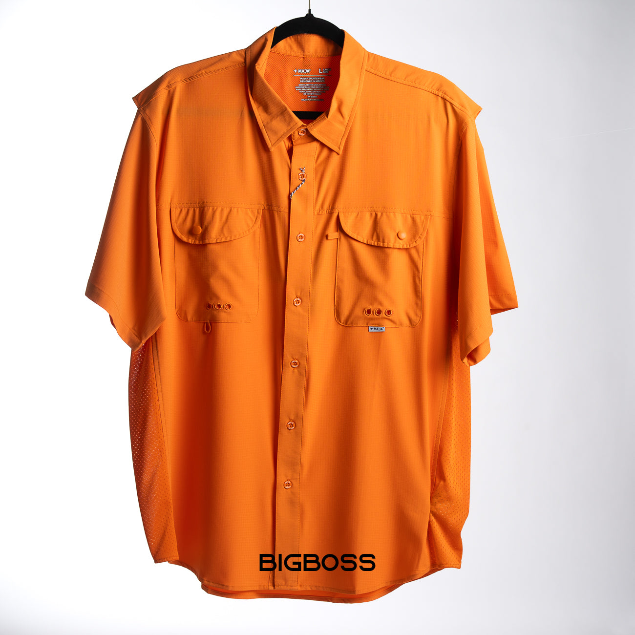 Camisa Maja Manga Corta- Naranja